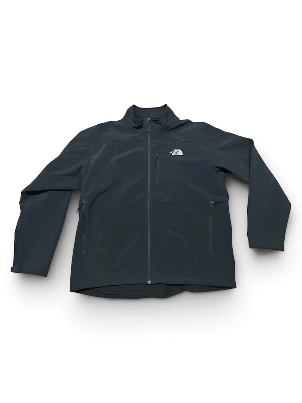 The North Face Men's Black Softshell Full-Zip Jacket XXL